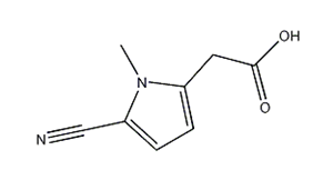 1H-Pyrrole-2-acetic acid, 5-cyano-1-methyl-